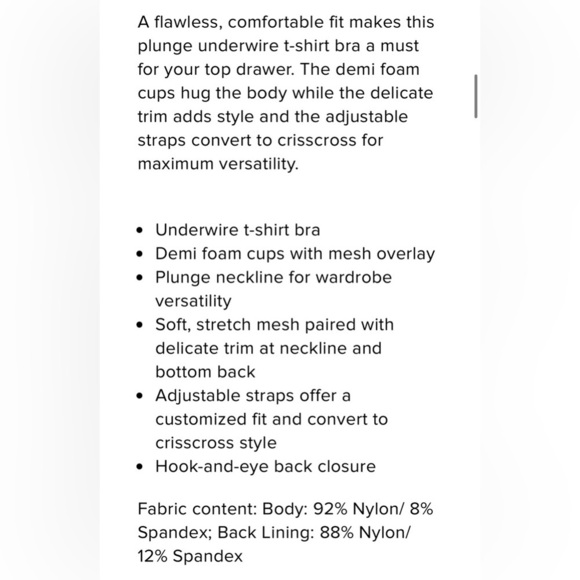 B.TEMPT’D BY WACOAL ETCHED IN STYLE T-SHIRT BRA NATURAL TAN SIZE 34DDD - Picture 5 of 6